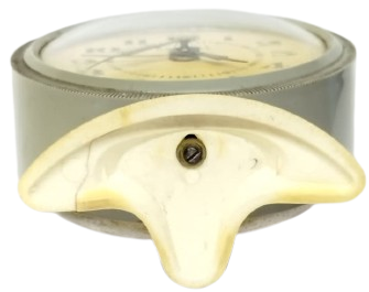 1950 SOVYET DÖNEMİ ANTİKA ALMAZ MARKA KURMALI MASA SAATİ NADİR KOLEKSİYONLUK MİNİMALİST TASARIM 