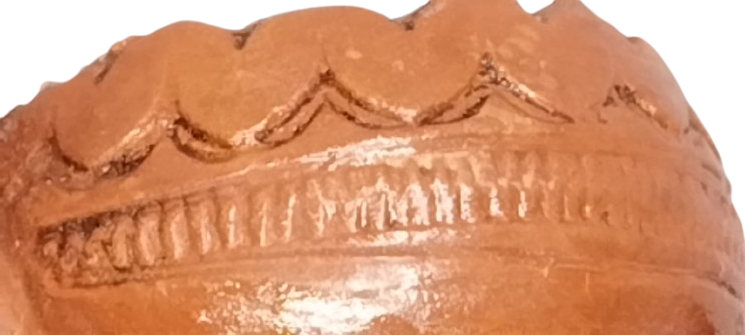 OSMANLI DEMGALI 19 YUZYIL TOPHANE LÜLE TÜTÜN İÇME KIZIL KİL TOPRAK İLE ELDE YAPILIP FIRINDA PİSMİS TERRACOTTA