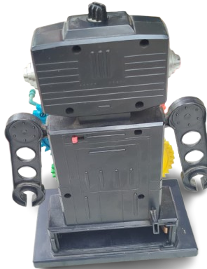 19780 GEAR ROBOT RETRO RENKLİ ÇARKLI MEKANİK PİLLİ OYUNCAK ROBOT KOLEKSİYONLUK NADİR NOSTALJİ OBJESİ