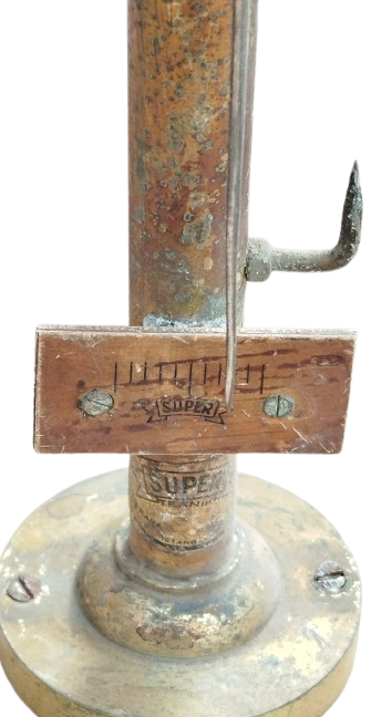 ANTİKA SÜPER TEKNİK MARKA HASSAS ECZACI VE KUYUMCU TERAZİSİ PİRİNÇ GÖVDELİ KOLEKSİYONLUK NADİR PARÇA