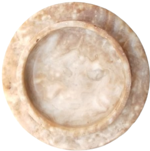 1960 ANTİKA DOĞAL MERMER VE ONİKS TAŞINDAN MAMUL EL İŞÇİLİĞİ DEKORATİF KULLUK