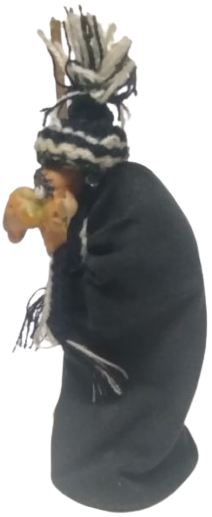 1970 EL YAPIMI VİNTAGE BEFANA CADI FİGÜRÜ SÜPÜRGELİ DEKORATİF KOLEKSİYONLUK OBJE