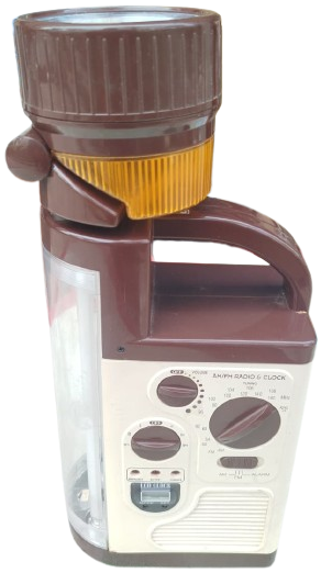 1980 ISILDAK SUNCA SF-178B JAPON TASARIMI ÇOK FONKSİYONLU ANTİKA RADYOLU ŞARJLI FENER VE ACİL DURUM LAMBASI