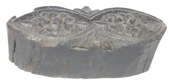 1900 OSMANLI DESEN AHŞAP TOKAT YÖRE YAZMA KUMAS BASKI KALIBI TAMAMI ELDE YAPILMA OYMA 