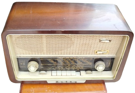 GRAETZ POLKA 613 RAUMKLANG-VOLLSUPER ANTİKA LAMBALI RADYO ALMAN TEKNOLOJİSİ ŞIK AHŞAP KASA UKV ORJINAL