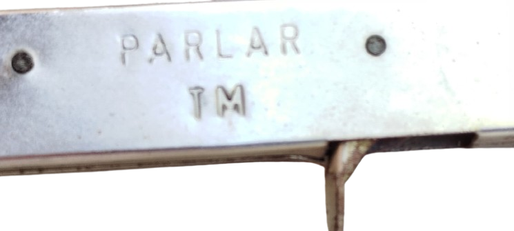 1960 ANTİKA PARLAR TM MARKA TABANCA FORMUNDA MEKANİK CARKLI TASLI GAZ OCAĞI VE MUTFAK ÇAKMAĞI