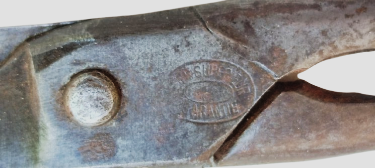 1900 ANTİKA SUPÉRIEUR GARANTIE DAMGALI DEMİRCİ EL YAPIM SICAK DOGME TERZİ MAKASI 