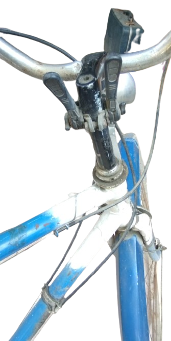 1980’LER HWA TIEN / QINGDAO KLASİK ŞEHİR VE YOL BİSİKLETİ MAVİ BEYAZ BİSİKLET
