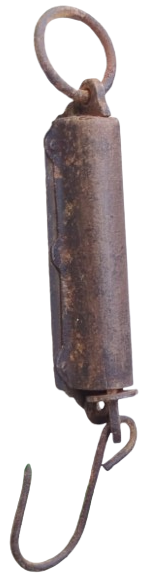 1940  İNGİLİZ HUGHES POCKET BALANCE ÇİFT BİRİMLİ KANTAR KİLO VE OKKA PİRİNÇ EL TERAZİSİ EL KANTARI MEKANİK METAL