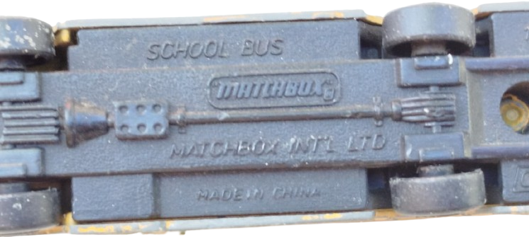 1985 MATCHBOX AMERİKAN OKUL OTOBÜSÜ ORİJİNAL KOLEKSİYONLUK METAL OYUNCAK ARABA OTOBUS