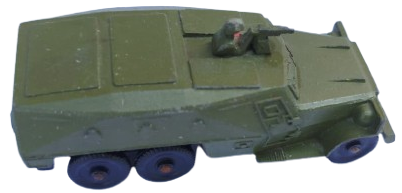 1970 SOVYET SSCB DÖNEMİ ORİJİNAL MFTI LOGOLU BTR-152 ASKERİ ZIRHLI ARAÇ METAL VİNTAGE OYUNCAK HAİKİ ASKERİ RENK  