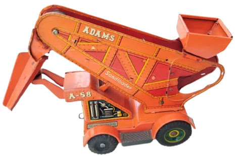 1970 ADAMS SANDLOADER JAPON TN NOMURA PİLLİ TENEKE KUM YÜKLEYİCİ AKTARICI İŞ MAKİNESİ