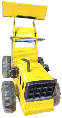 1970 MIGHTY TONKA LOADER VINTAGE SARI DEMİR KEPÇELİ DOZER  KONDİSYONLUK BUYUK BOYDA OYUNCAK