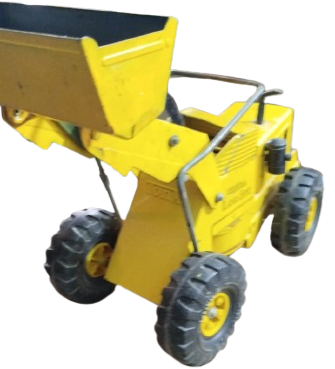 1970 MIGHTY TONKA LOADER VINTAGE SARI DEMİR KEPÇELİ DOZER  KONDİSYONLUK BUYUK BOYDA OYUNCAK