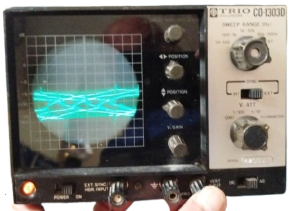 1970 TRIO CO-1303D VİNTAGE JAPON OSCILLOSCOPE ELEKTRONİK ÖLÇÜM CİHAZI SORUNSUZ ÇALIŞIR DURUMDA