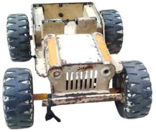 1970 VİNTAGE TONKA JEEP MR 970 BEYAZ RENKLİ METAL SAC OYUNCAK ARABA CORUMBIAN REBEL MODELİ BUYUK BOY