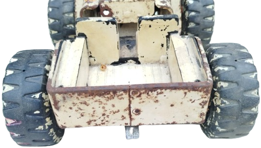 1970 VİNTAGE TONKA JEEP MR 970 BEYAZ RENKLİ METAL SAC OYUNCAK ARABA CORUMBIAN REBEL MODELİ BUYUK BOY
