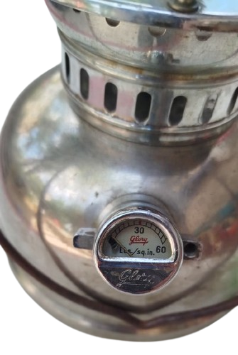 1950 ANTİKA ALMAN  GLORY 250 CP POMPALI BASINÇLI LÜKÜS GAZ LAMBASI ORİJİNAL İSVEÇ VANALI KONDİSYONU YÜKSEK