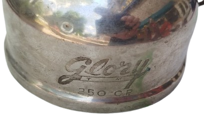 1950 ANTİKA ALMAN  GLORY 250 CP POMPALI BASINÇLI LÜKÜS GAZ LAMBASI ORİJİNAL İSVEÇ VANALI KONDİSYONU YÜKSEK