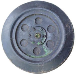 1950 SSCB ANTİKA SOVYET RUS YAPIMI ASKERİ EĞİTİM VE OYUN AMAÇLI METAL TOP MAKETİ