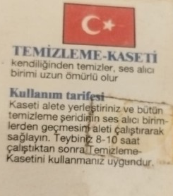1990 ALMANYA URETİMİ ORJİNAL AMBALAJINDA HİC KULLANILMAMIS KNOPEX MARKA NOSTALJİK TEYP KASET TEMİZLEME KASETİ