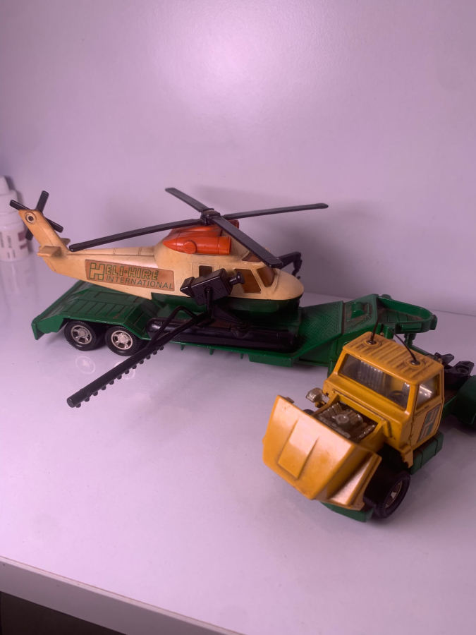 1970'LER VINTAGE MATCHBOX SUPERKINGS K92 ARAMA KURTARMA HELİKOPTERİ VE TRANSPORTER 