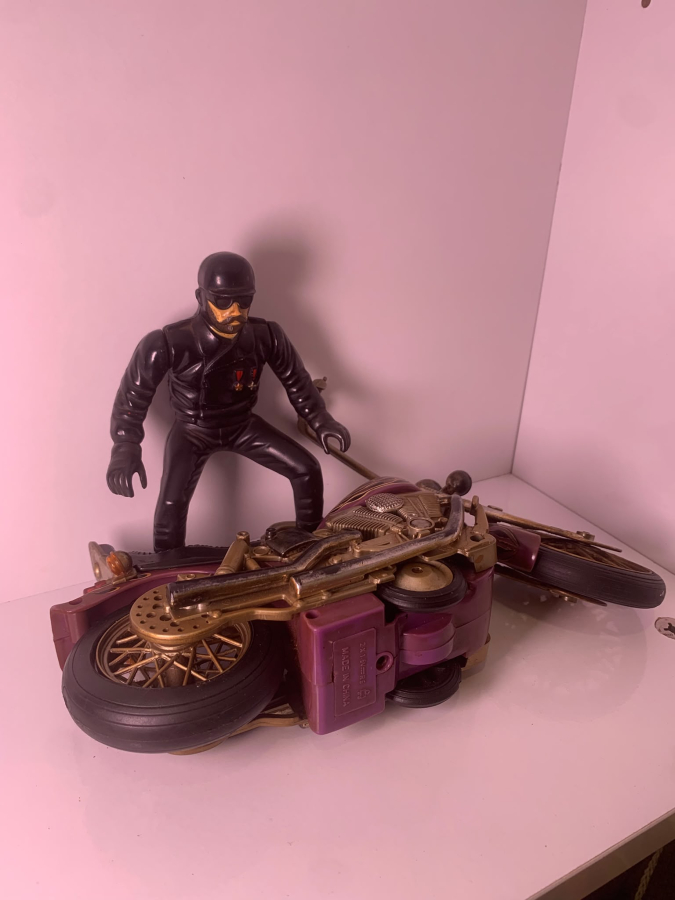 HARLEY DAVIDSON TARZI MOTOSİKLET VE SÜRÜCÜ FİGÜRÜ'' SERT PLASTİK''