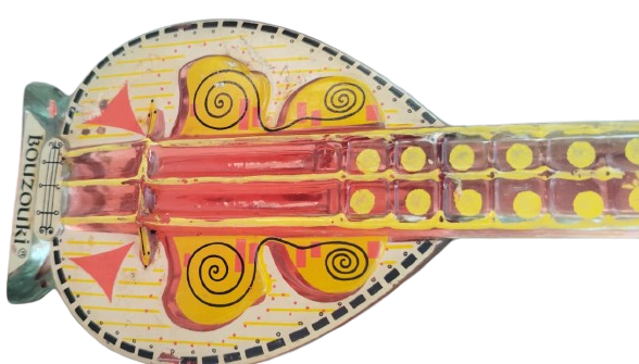 1970 YUNANİSTAN’A ÖZGÜ MEŞHUR TELLİ BİR ÇALGI ALETİ OLAN "BUZUKİ" (BOUZOUKI) FORMUNDA TASARLANMIŞ,SİSE