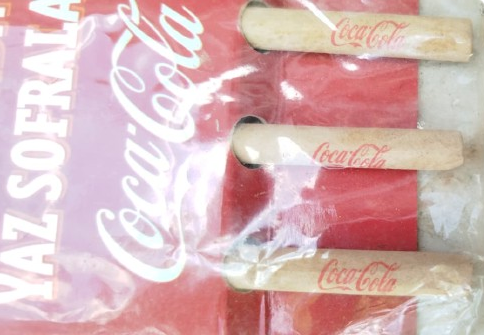 COCA COLA PROMOSYON ORJİNAL AMBALAJINDA UÇLU AHŞAP MUTFAK SERVİS SETİ COCACOLA