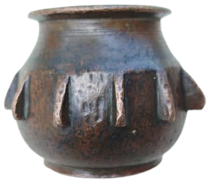 İSLAMİ BRONZ KİMYACI DİLİMLİ KUCUK HAVAN NADİR ECZACILIK VE KİMYACILIK KOLEKSİYONLUK ESER