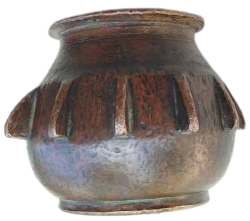 İSLAMİ BRONZ KİMYACI DİLİMLİ KUCUK HAVAN NADİR ECZACILIK VE KİMYACILIK KOLEKSİYONLUK ESER