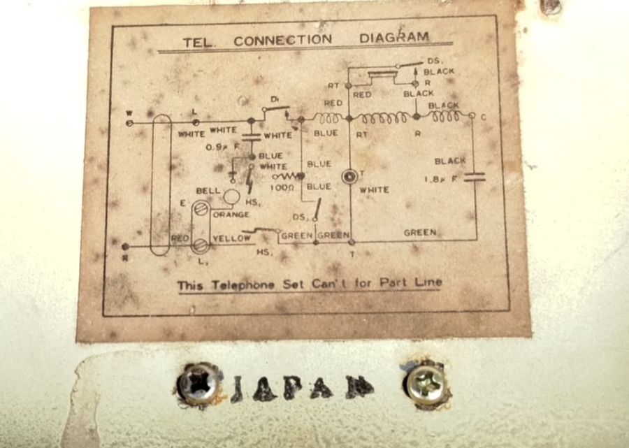 JAPON YAPIMI ANTİKA ÇEVİRMELİ SAYISAL METAL KASA  CALISMA MASA ÜSTÜ AHİZELİ MEKANİK TELEFON