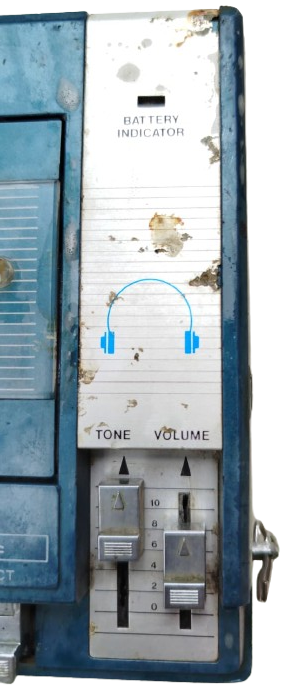 VINTAGE TADU STEREO SOUND KASET CALAR VINTAGE TEYP MAVİ RENKDE 