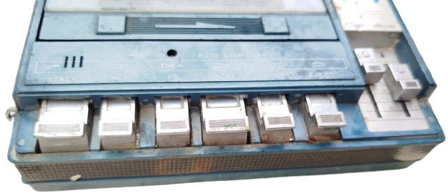 VINTAGE TADU STEREO SOUND KASET CALAR VINTAGE TEYP MAVİ RENKDE 