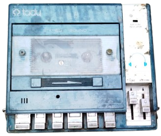 VINTAGE TADU STEREO SOUND KASET CALAR VINTAGE TEYP MAVİ RENKDE 
