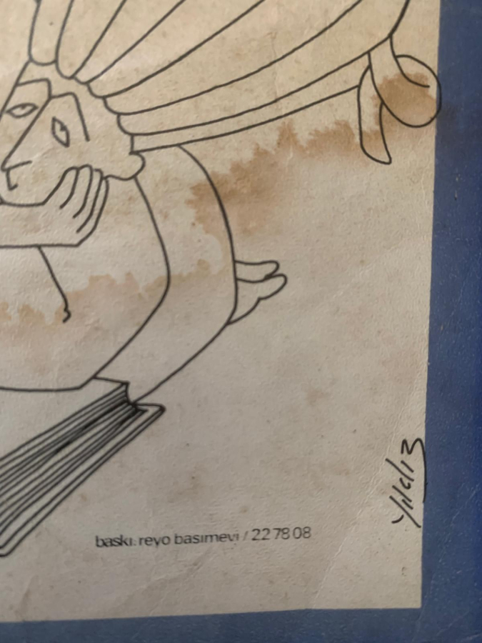 NECİP SARICIOĞLU ''NASREDDİN HOCA'' SERİGRAFİ BASKI DÖNEM AFİŞ