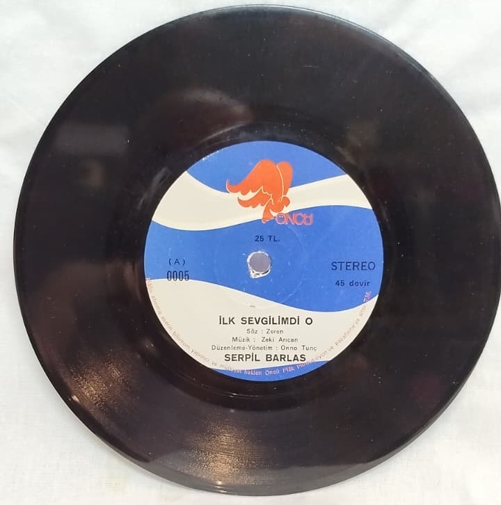 SERPIL BARLAS 1976 ORJINAL ANALOG BASKI KAPAKLI NADİR 45 LIK PLAK