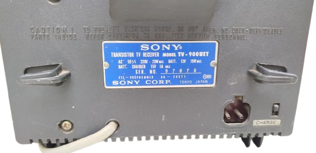 1970 SONY  SOLID STATE  TV-900UET  SİYAH BEYAZ TELEVİZYON CALISAN TV