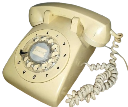 PTT TARAFINDAN ABONELERİNE AYLIK FATURAYA YANSITILARAK KİRAYA VERİLEN KANADA LİSANSLI BAKALİT MEKANİK KREM RENKDE CEVİRMELİ TELEFON
