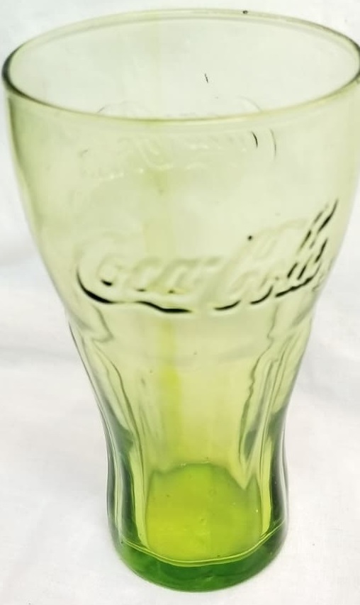 ORİJİNAL COCA COLA YEŞİL CAM BARDAK VİNTAGE KOLEKSİYONLUK