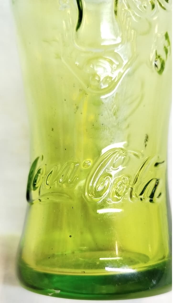 2010 DUNYA KUPASI VINTAGE COCA COLA YESIL CAM BARDAK ORJINAL KOLEKSIYONLUK