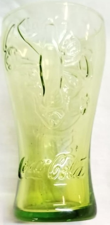 2010 DUNYA KUPASI VINTAGE COCA COLA YESIL CAM BARDAK ORJINAL KOLEKSIYONLUK