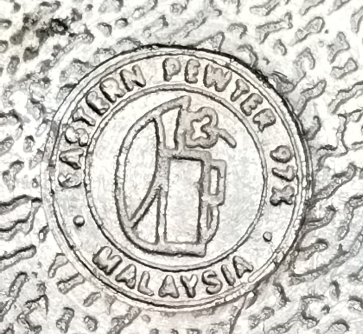 1970 KUPA MALAYSIA EASTERN PEWTER 97% ORİJİNAL ANTİKA BİRA VE KUPA BARDAK