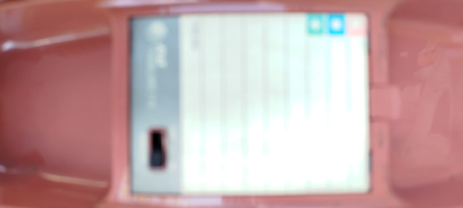 1990 AT&T TRIMLINE 210 RETRO VINTAGE KIRMIZI GUL RENKLİ KABLOLU DUVARA ASMALI TUSLU TELEFON 