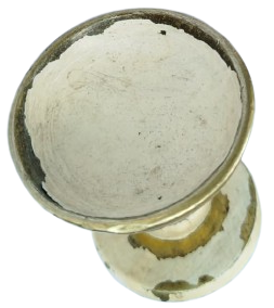 ANTİKA  VİNTAGE BRONZ AYNALI TEK TARAFLI KAPI KOLU