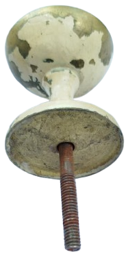 ANTİKA  VİNTAGE BRONZ AYNALI TEK TARAFLI KAPI KOLU