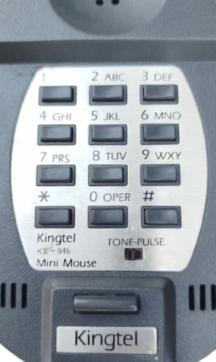 1970 KİNGTEL KT-946 MİNİ MOUSE NOSTALJİK SEVİMLİ FARE TASARIMLI KABLOLU TUSLU  EV VE İŞ TELEFONU