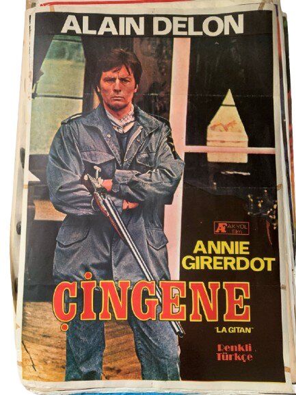 ALAIN DELON ''ÇİNGENE'' (LA GITAN) DÖNEM BASKI FİLM AFİŞİ