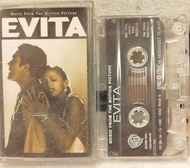 EVITA 1996 ORİJİNAL DÖNEM BASKI KASET KAPAK (MADONNA & ANTONIO BANDERAS)
