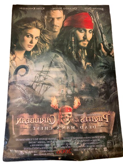 ''PIRATES CARIBBEAN'' (KARAYİP KORSANLARI) ÇİFT TARAFLI FİLM AFİŞİ